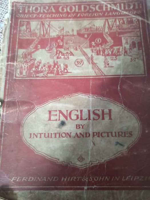 Старая  книга по английскому языку. 1926 год