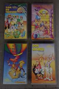 Cassete VHS desenhos animados.
