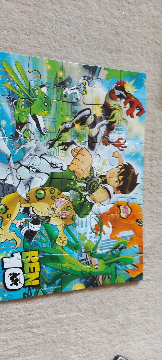 Zestaw puzzli dla chłopca Angry Birds, Ben10. Tom i Jerry