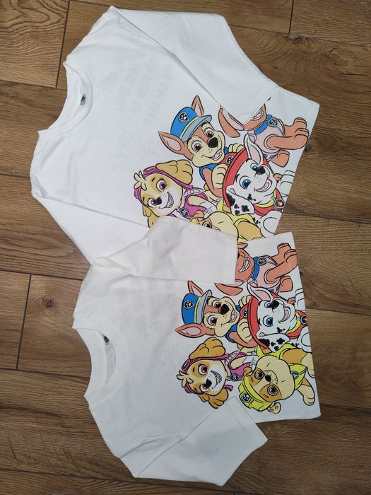 Komplet bluzek psi patrol rodzeństwo matchy matchy 92 i 110/116