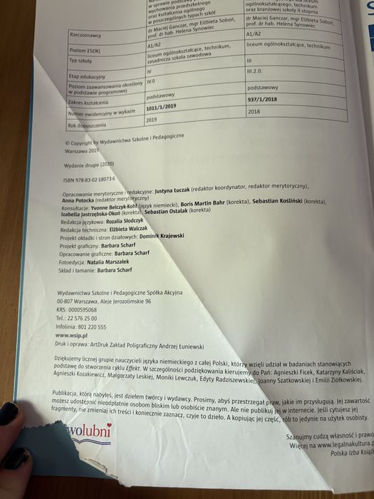 Effekt 1 podręcznik do języka niemieckiego