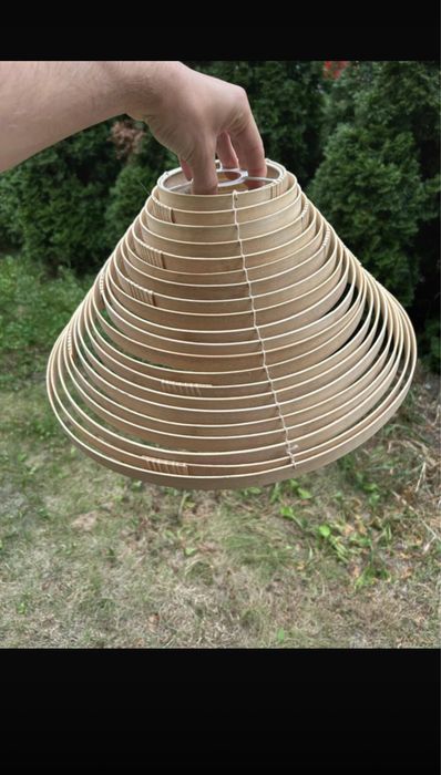 Klosz Ikea Ilsbo bambusowy 45 cm naturalny boho składany