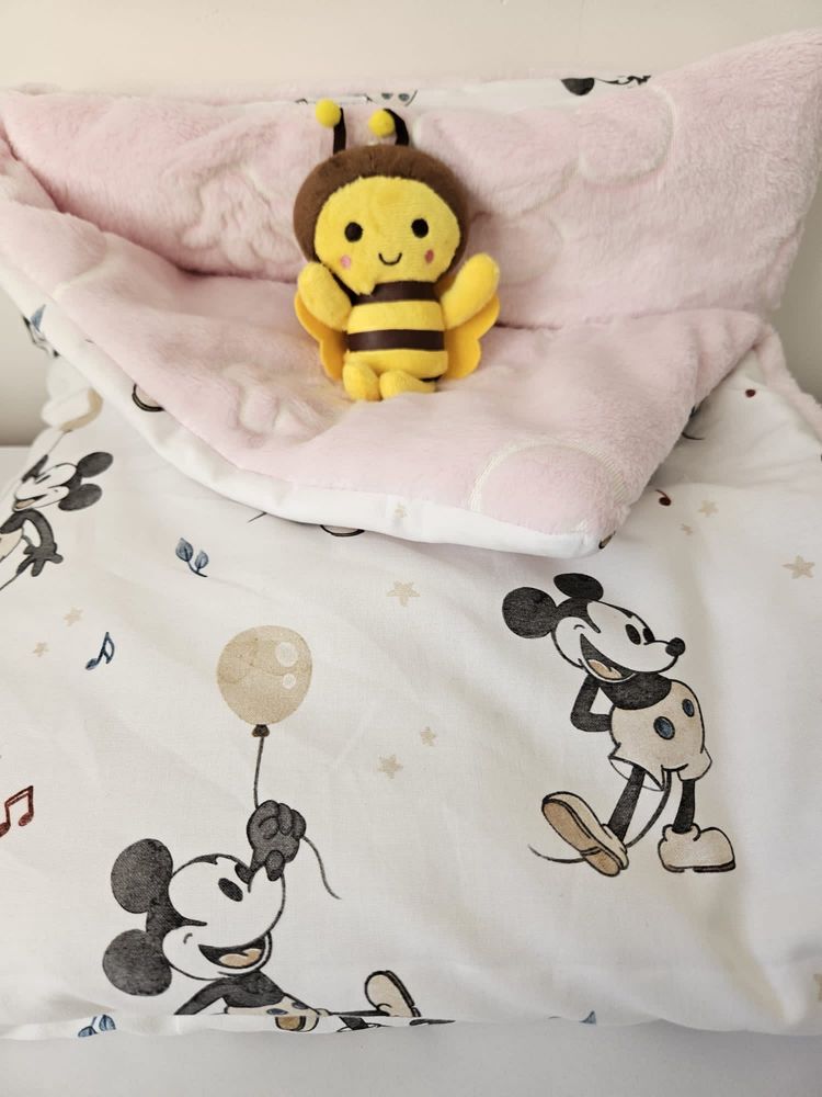Pościel dziecięca z wypełnieniem retro vintage Mickey Mouse
