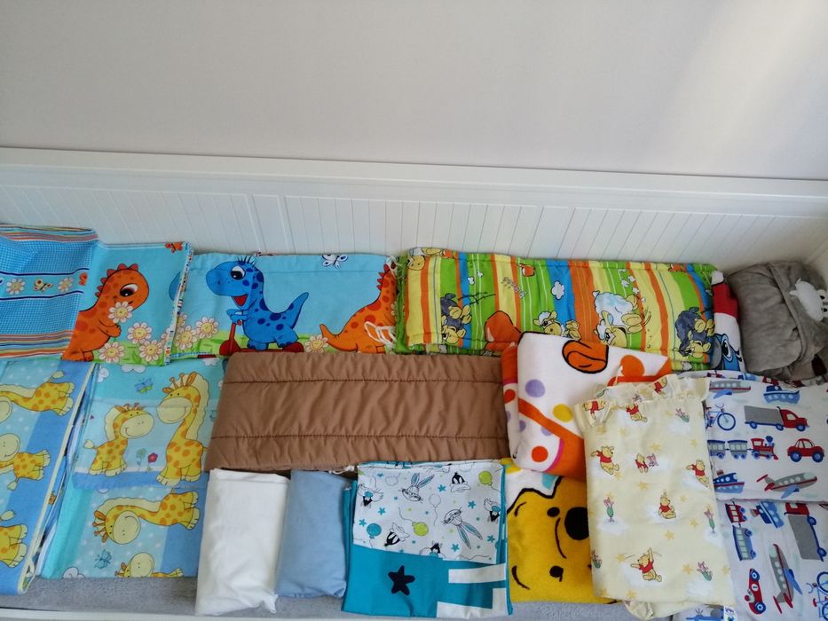 Pościel ochraniacz poszewki koce prześcieradło minky zestaw