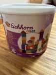 Klocki drewniane Eichhorn Color Wiaderko Sorter