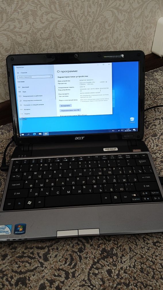 Acer aspire 1810TZ ноутбук (нетбук)