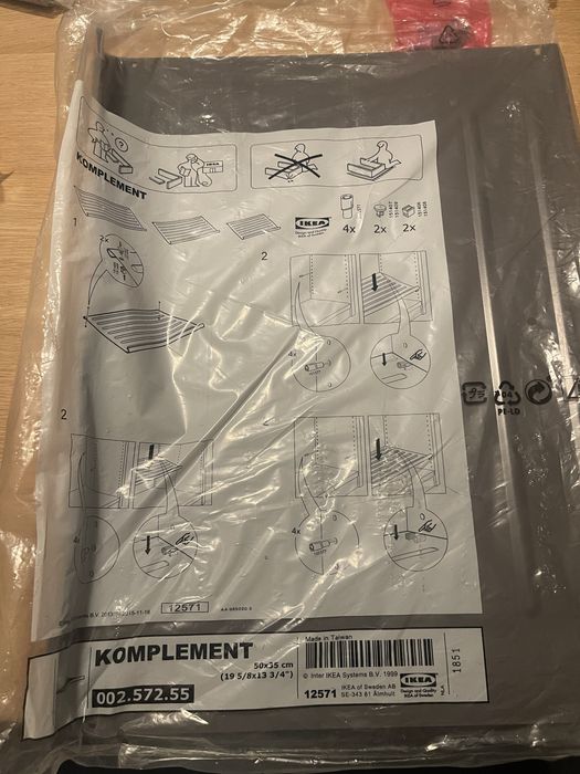 12 półek na buty KOMPLEMENT Ikea