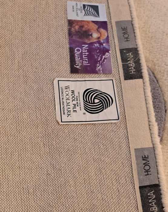 Carpete decorativa em pura lã: Woolmark