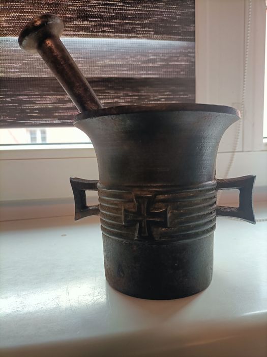 Żeliwny moździerz krzyż żelazny Niemcy