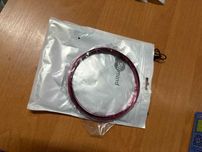 Sprężyna antystresowa na rękę Metalowa magic ring Różowa 12cm