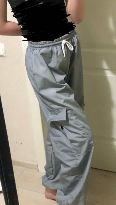 Карго штани сірі