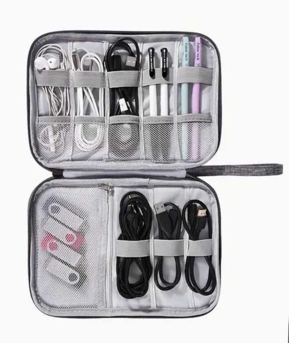 Podróżny organizer na kable, karty, elektronikę.  Digital bag. Nowy