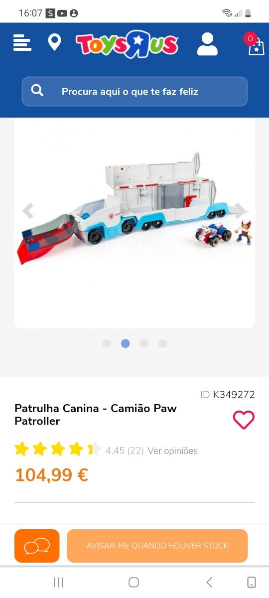 Camião Patrulha Pata