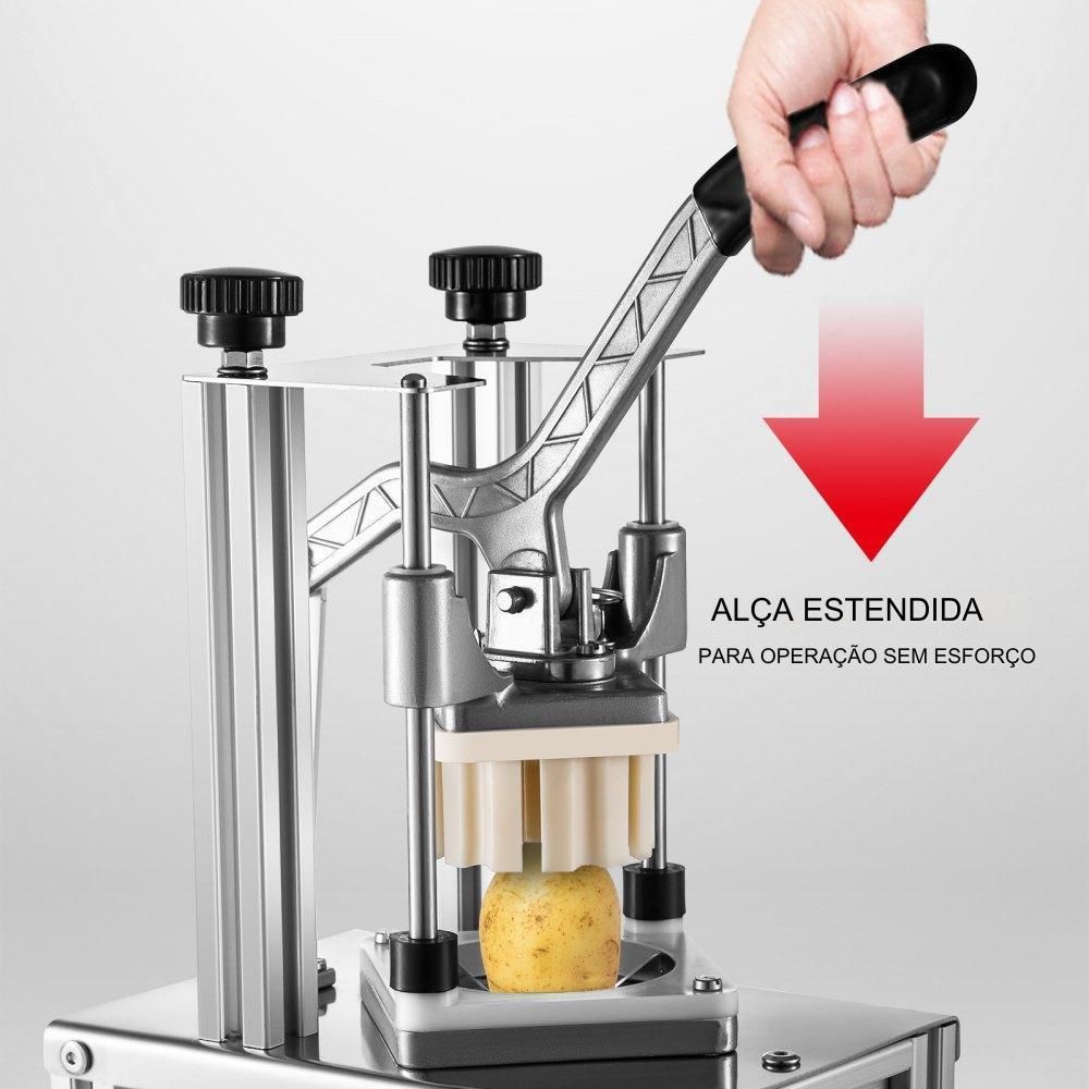 Cortador de Frutas e Legumes em Aço Inoxidável  - 4 Lâminas