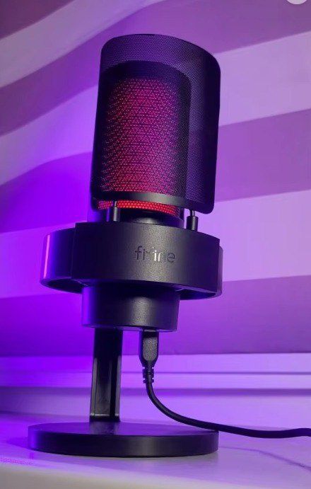 Новий Мікрофон Fifine A8 з RGB підсвіткою Студійний, конденсаторний