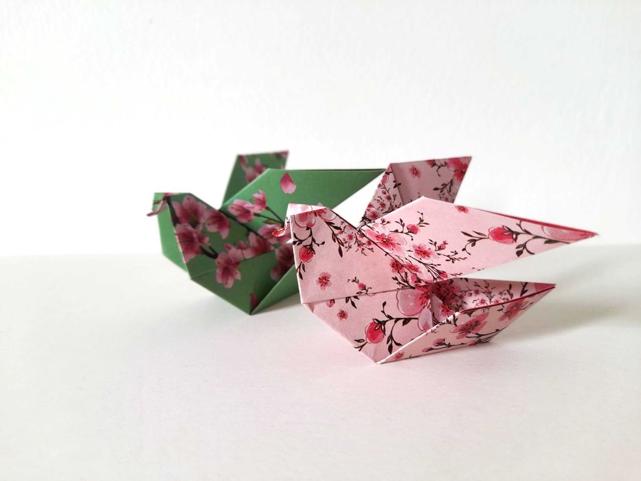 Origami Tradicional Japonês, Grou de Papel, Lembrancinhas de Cerimónia