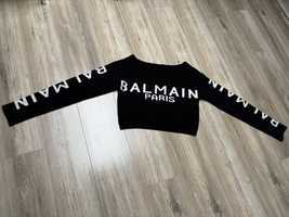 Sweter z napisem Balmain r M