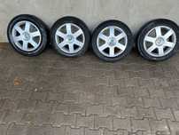 Felgi aluminiowe 5x112 komplet 16 z oponami skoda octavia 2  golf v