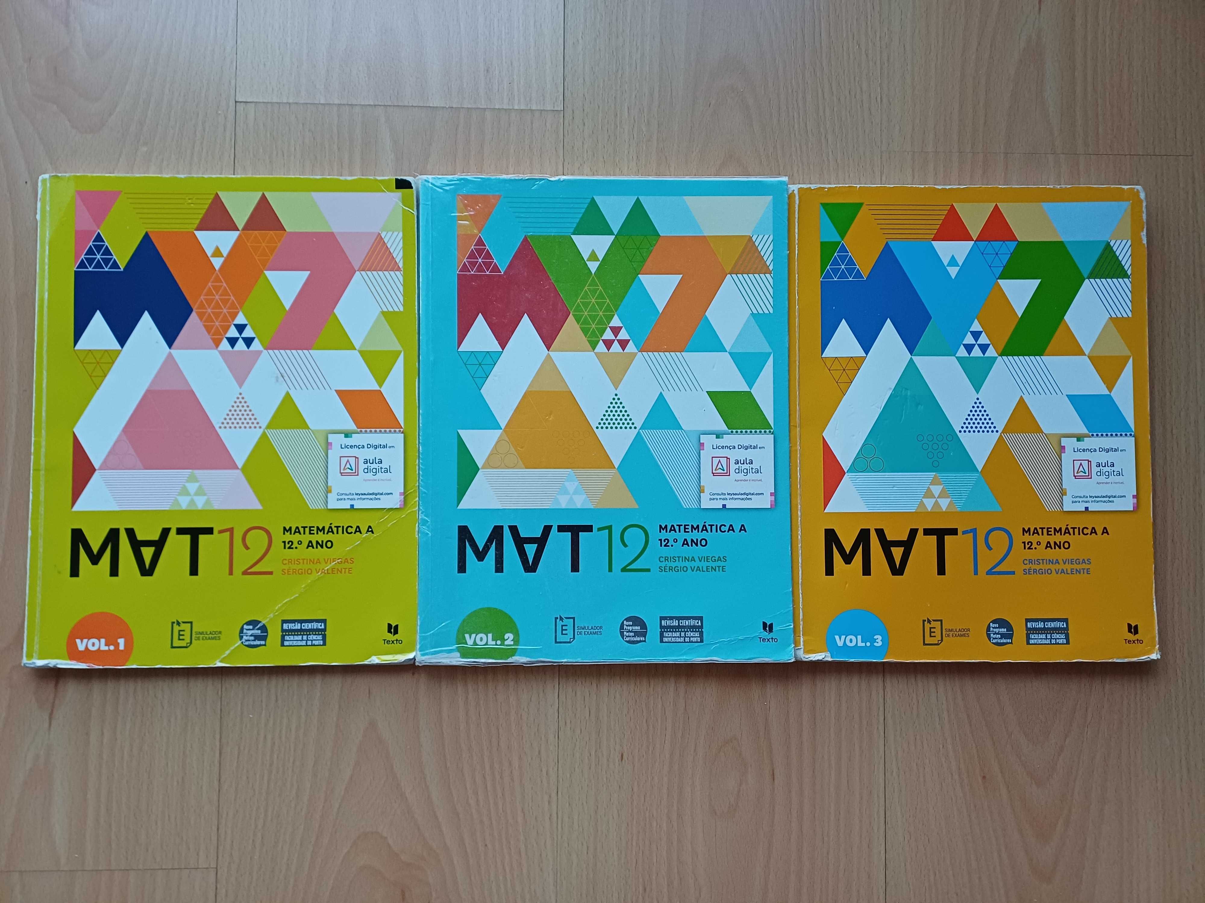MANUAIS/LIVROS ESCOLARES de MATEMÁTICA - 12º ANO