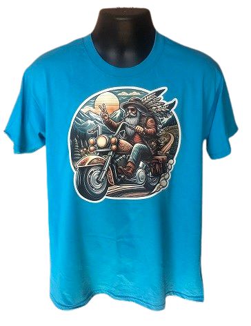 Koszulka Męska Z Nadrukiem Grafika Motocyklista 2 roz. L