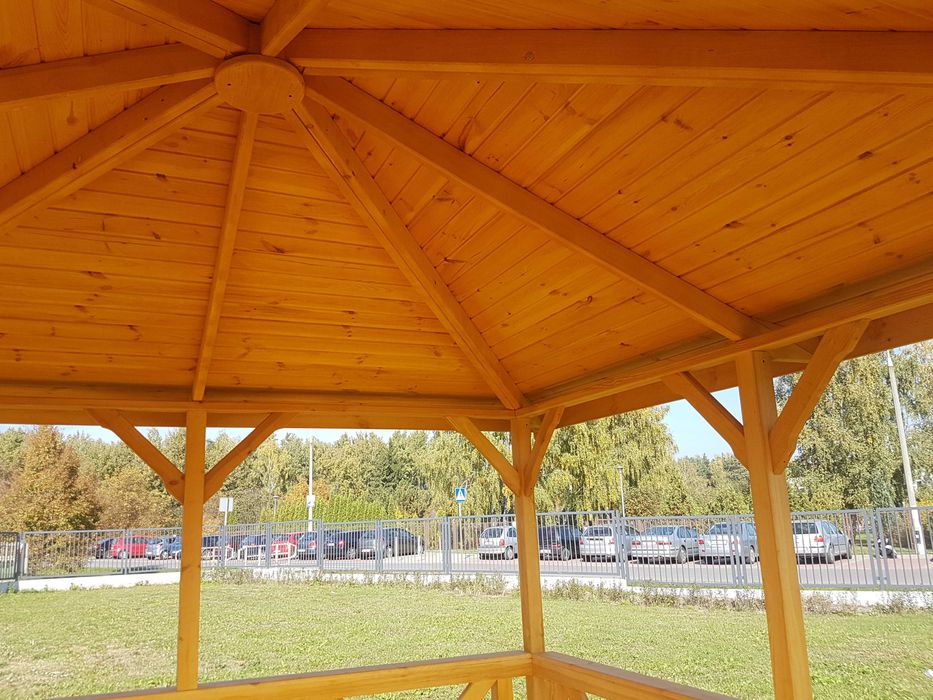 Altana drewniana z prusami 3x3 Pergola Altanka Taras Wiata domek ogród
