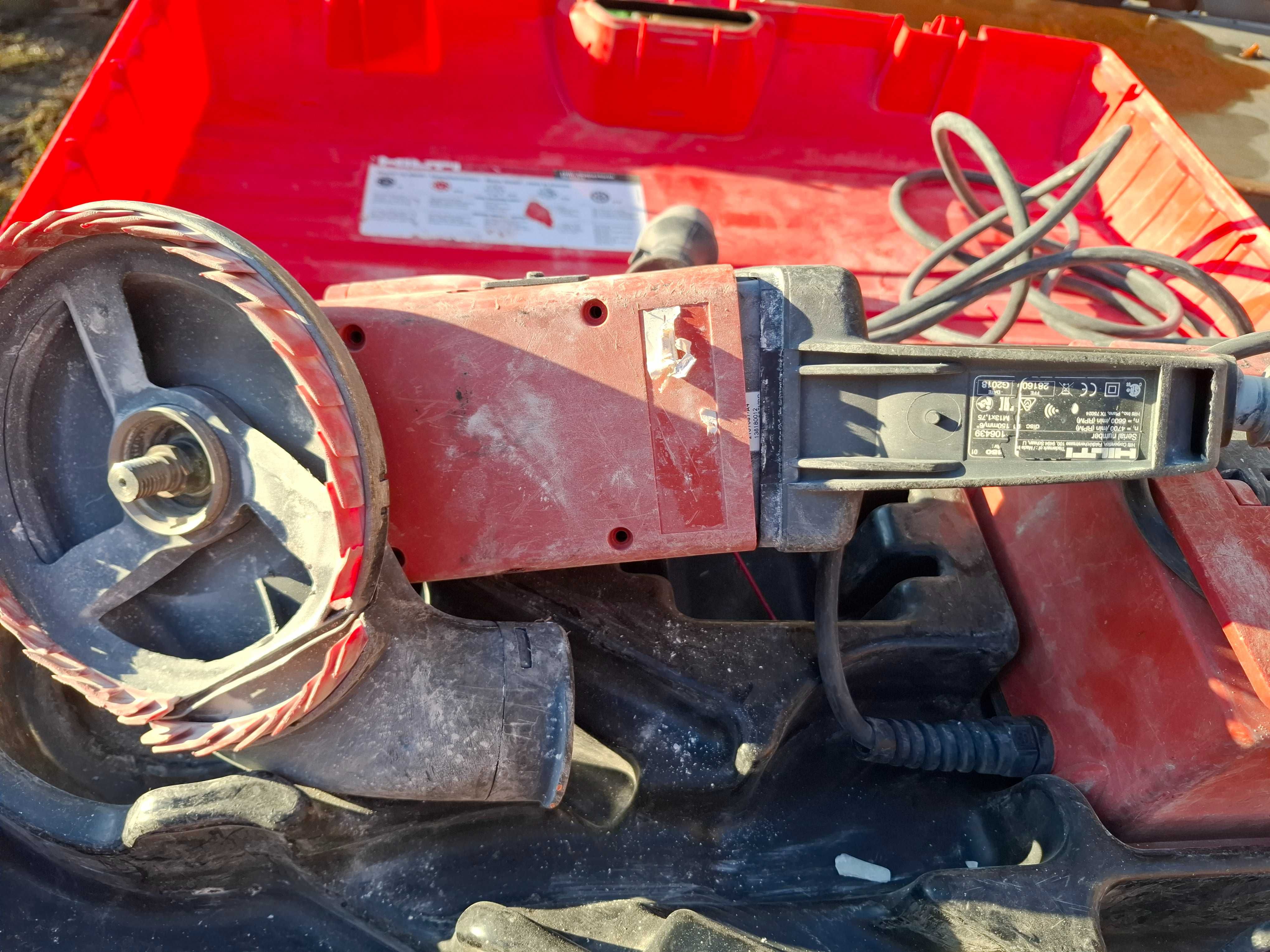 HILTI DG150 szlifierka do betonu DPC20 przetwornica
