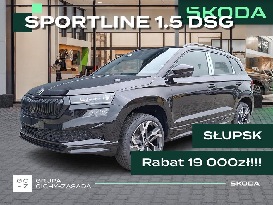 Skoda Karoq SPORTLINE 1.5 TSI 150KM DSG Podgrzewana szyba Aktywny tempomat ALU 19