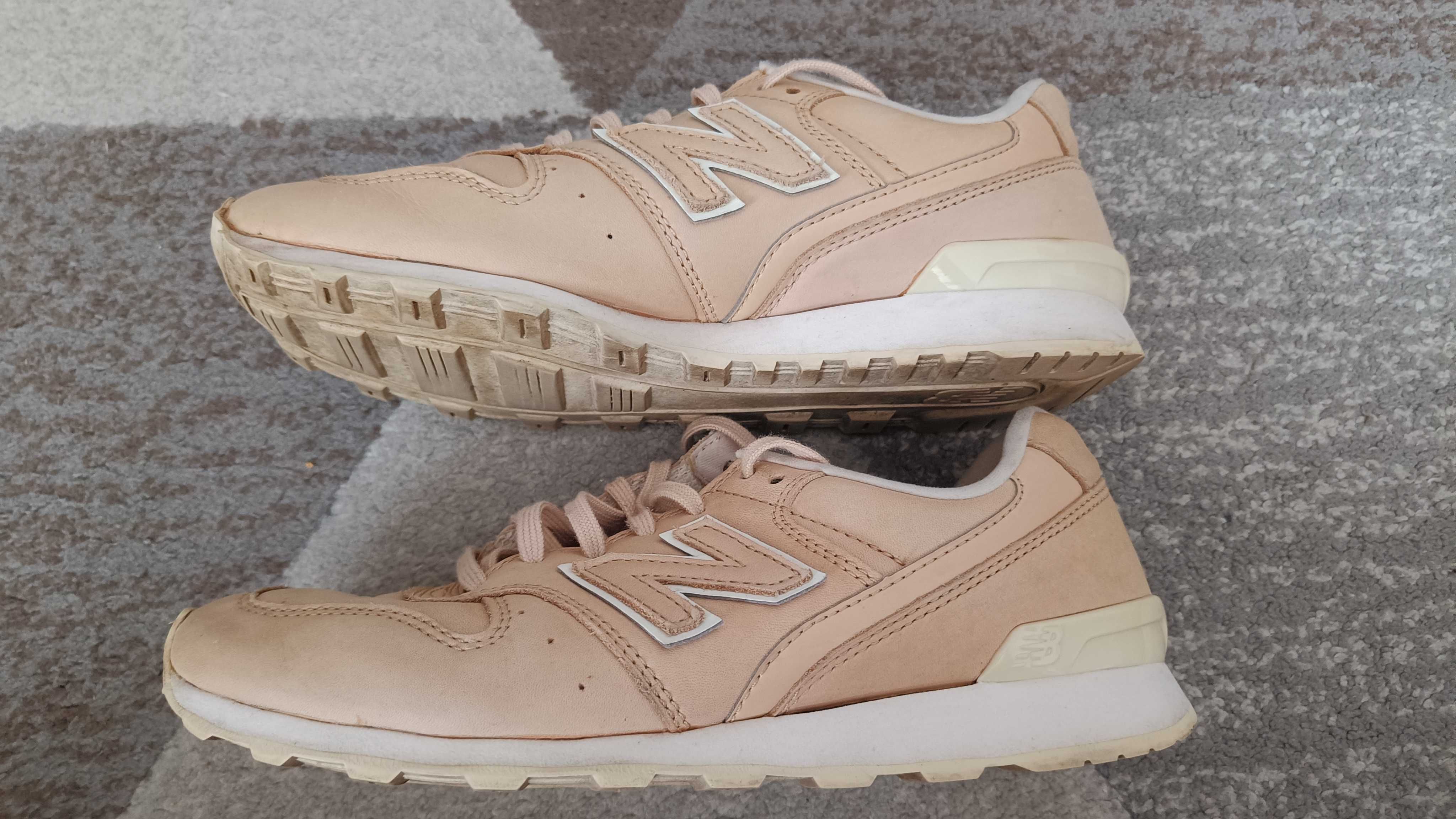 New Balance 996 damskie sneakersy beżowa skóra naturalna 39 25,5cm