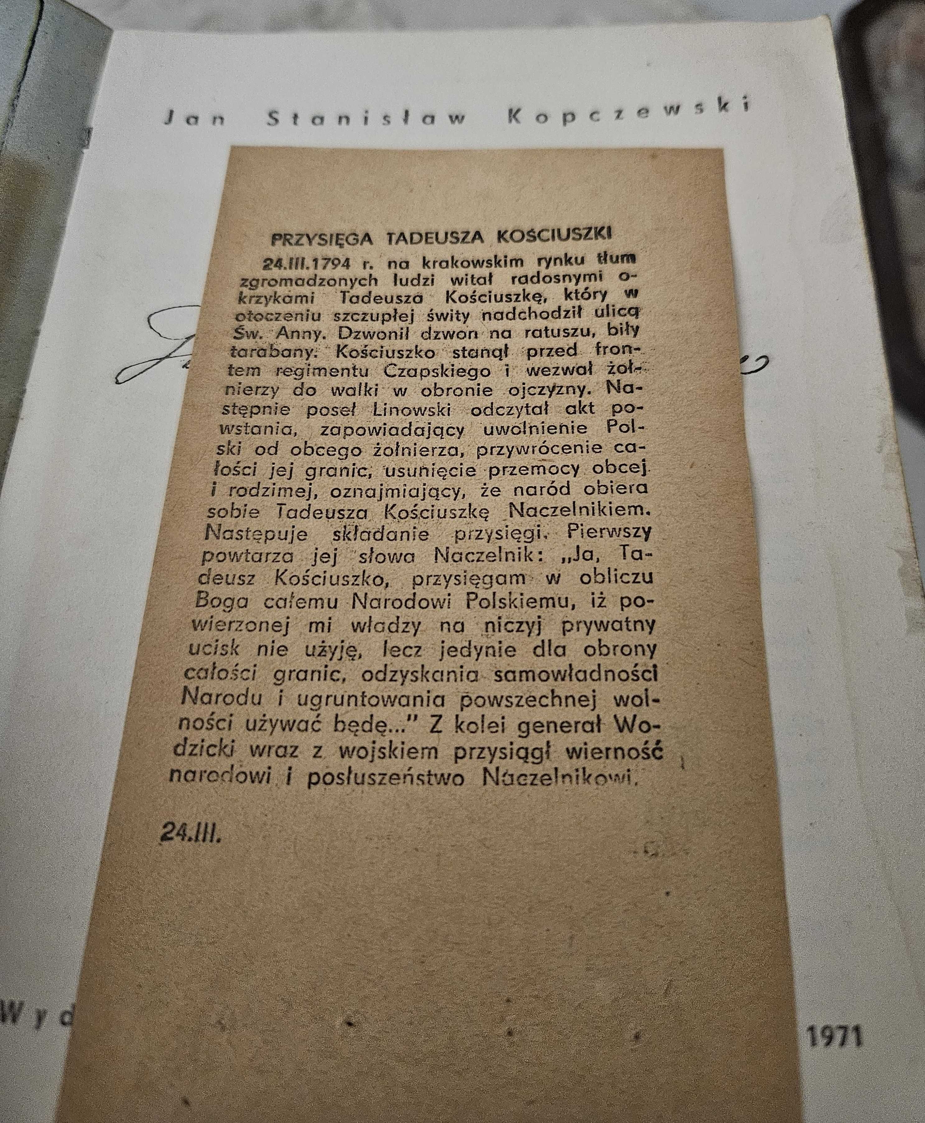 Tadeusz Kościuszko - Jan Stanisław Kopczewski