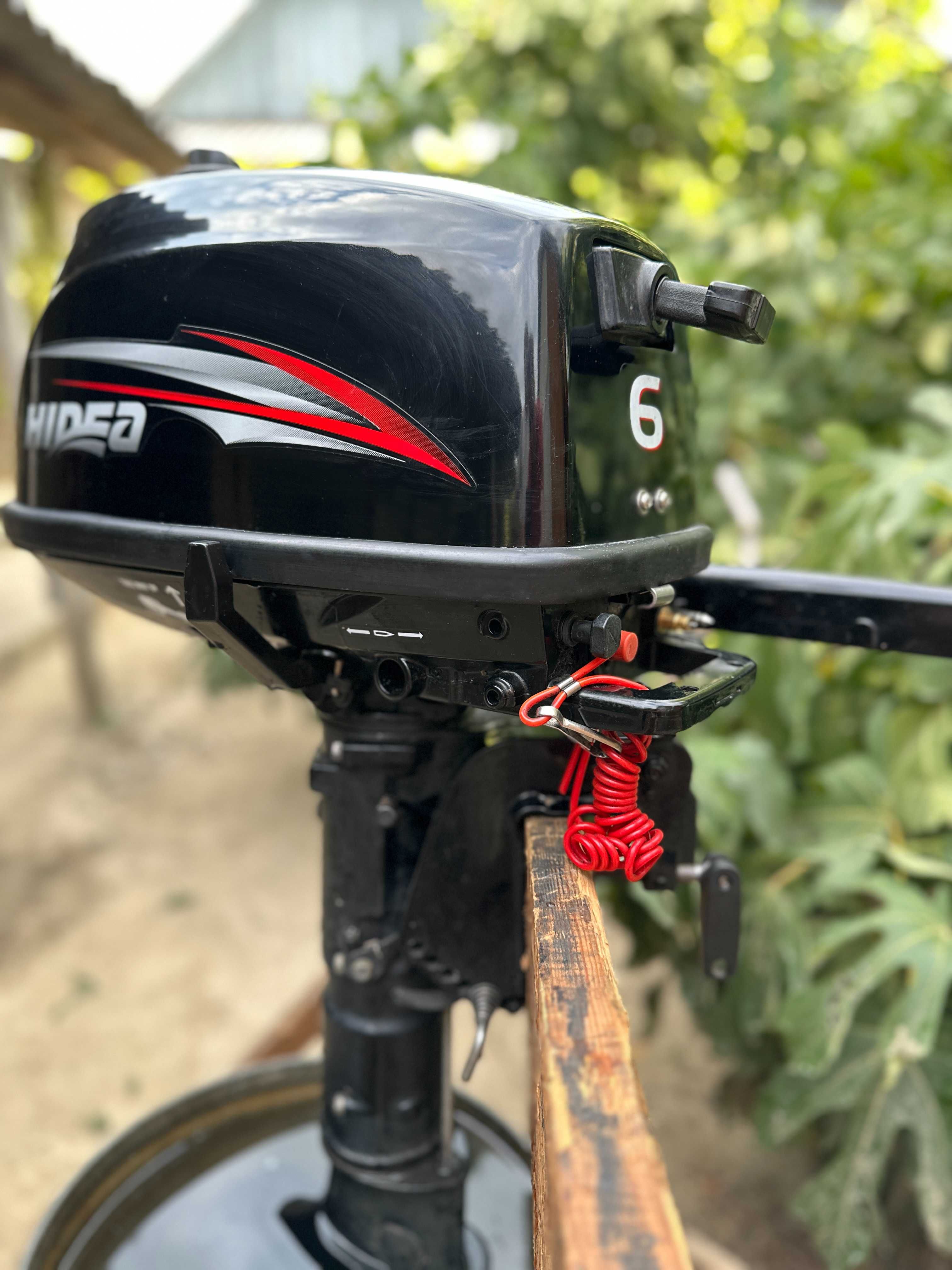 Лодочный мотор Hidea HD6FHS + 12 л бак