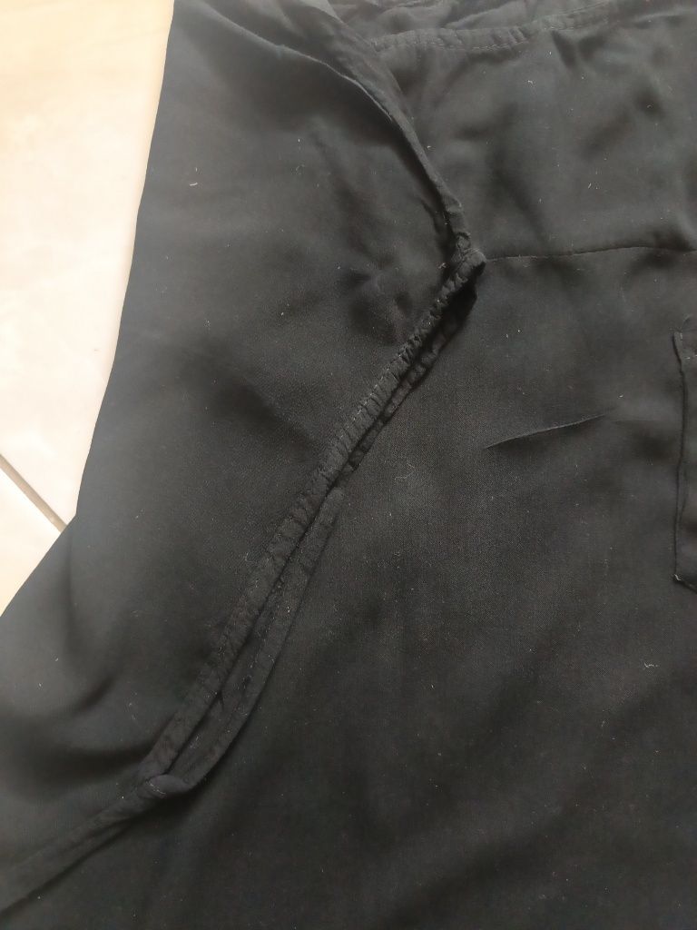 Bluzka czarna cienka przewiewna wiskoza 42 xL