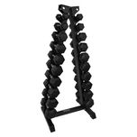 Zestaw Hantli HEX 1kg - 10kg ze stojakiem GRAND