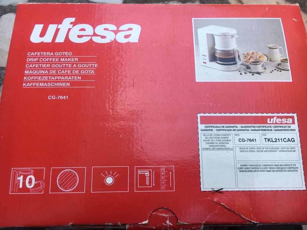 Maquina de café de gota Ufesa