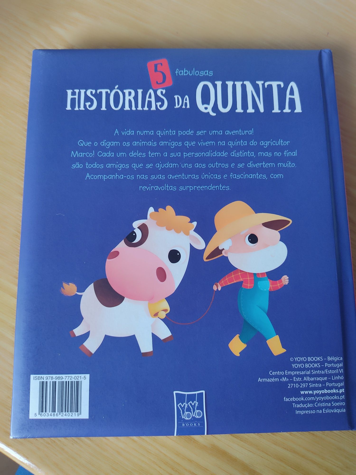 Livro "Histórias da Quinta"