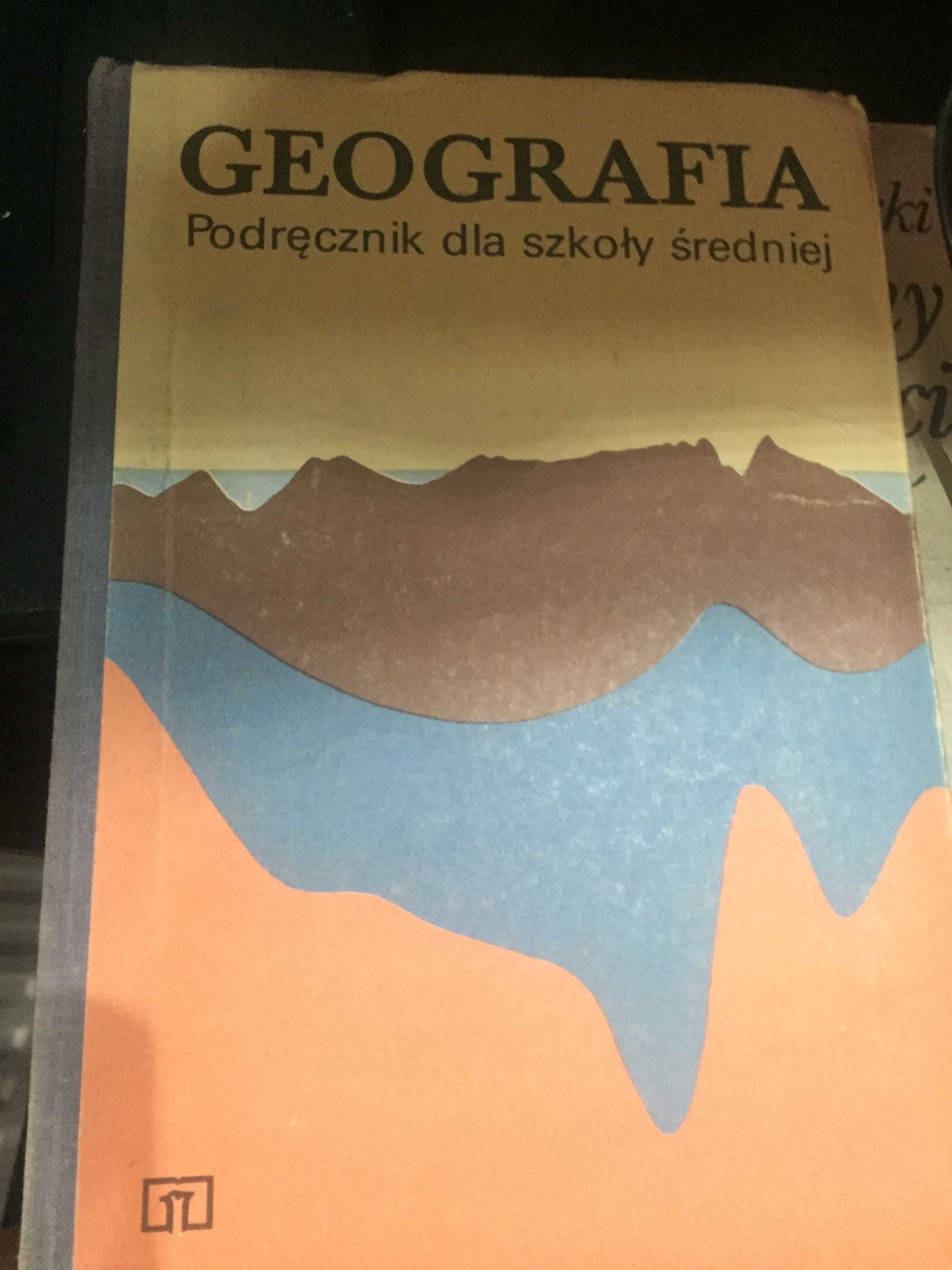 Stary podręcznik Geografia dla szkoły średniej 1988