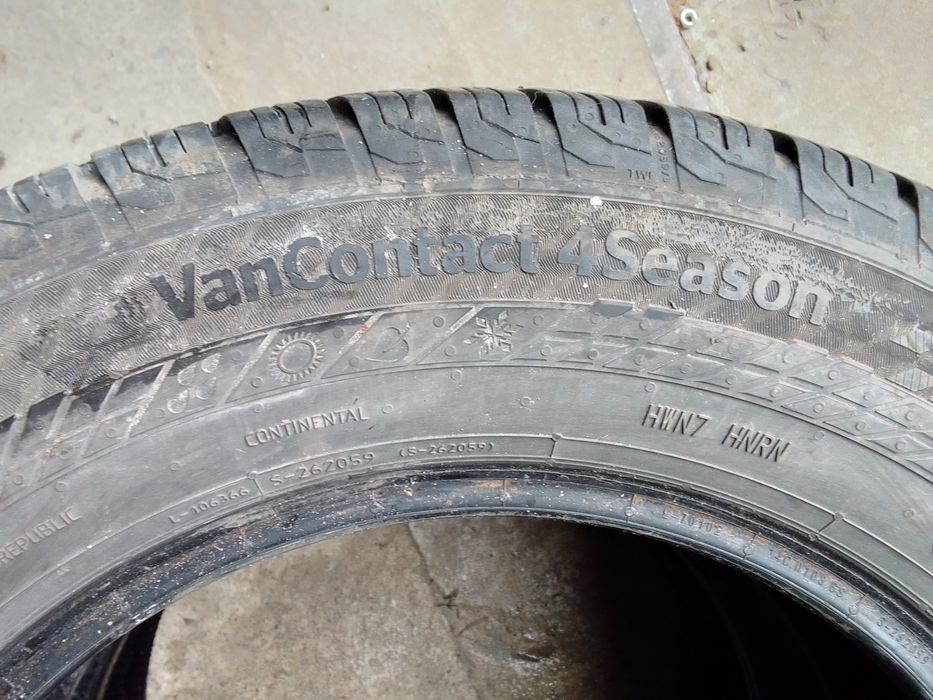Cena za 2 Opony wielosezonowe 225/65r16C CONTINENTAL 2023r 6.5mm