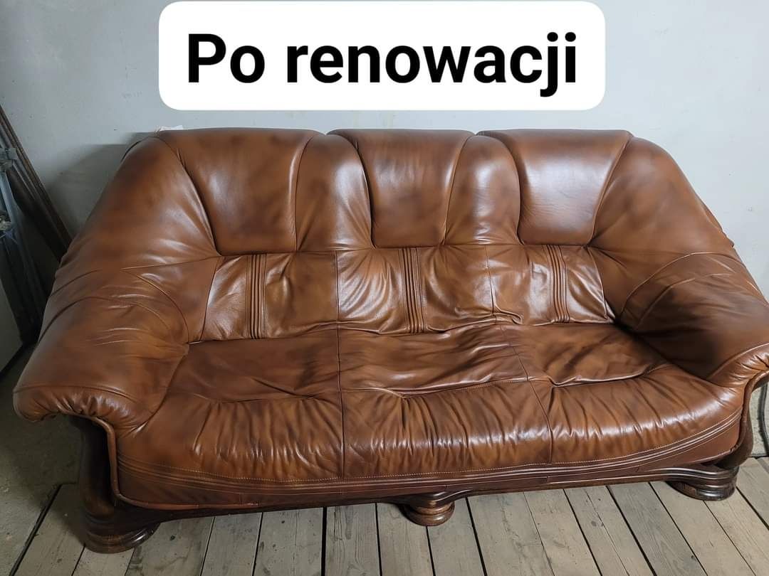 Renowacją skór meblowych i samochodowych