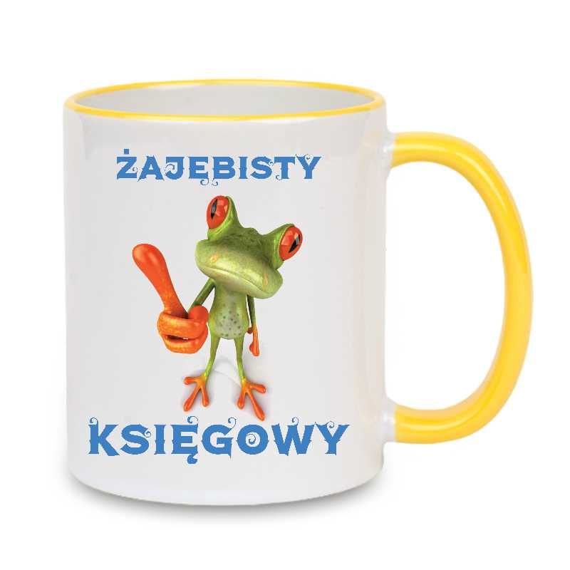 Kubek biały z nadrukiem Księgowy, różne kolory BUC-KSI-004