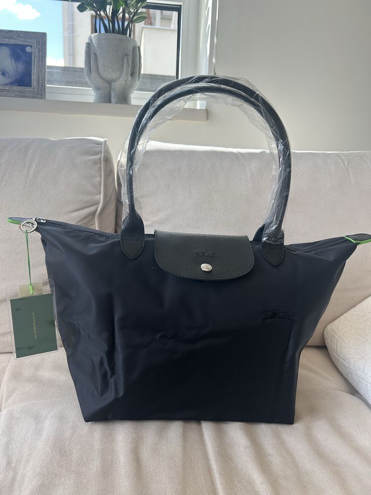 Torebka Longchamp cała czarna M