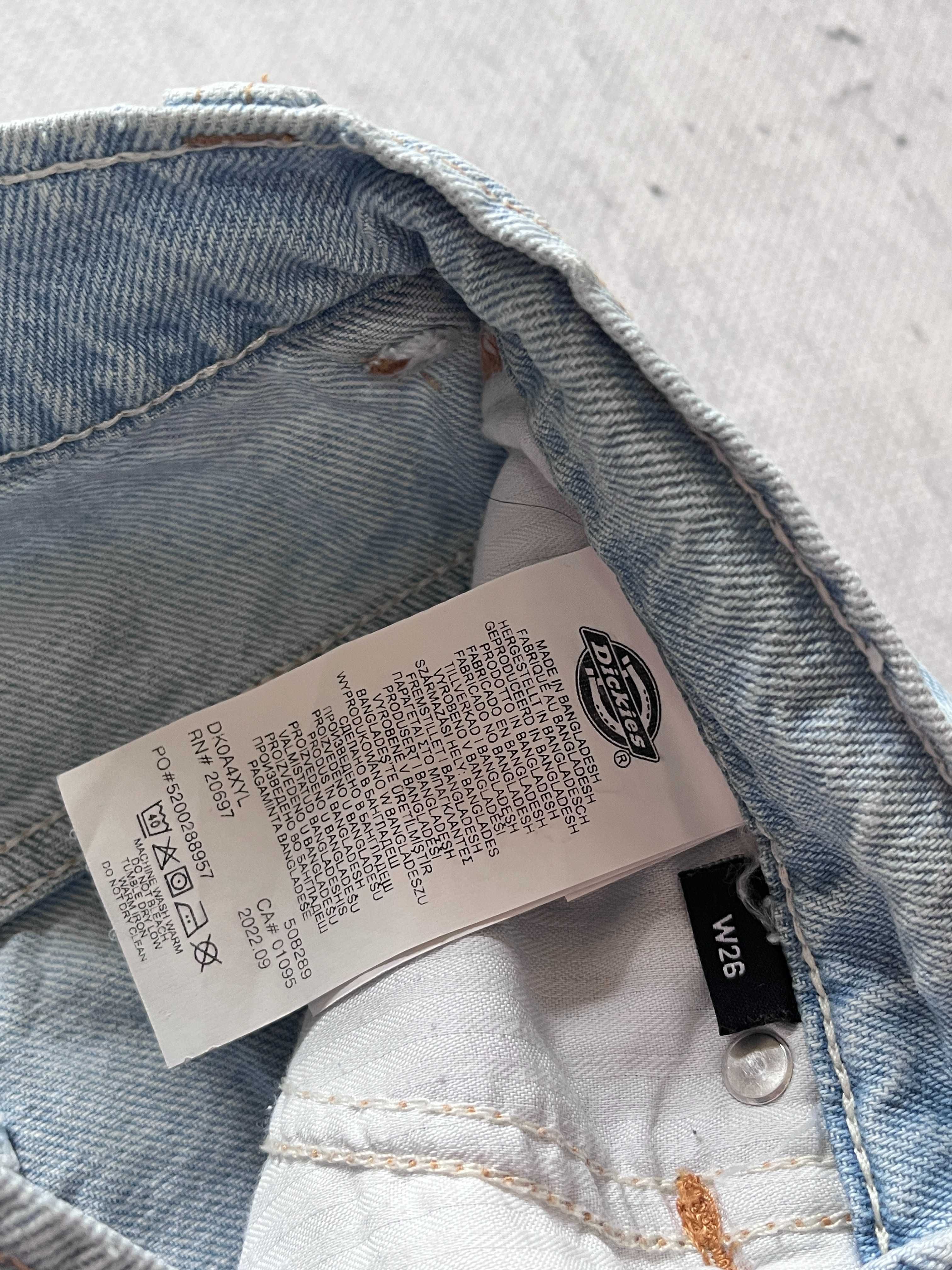 Jasnoniebieskie spodnie jeansowe Dickies / baggy y2k denim