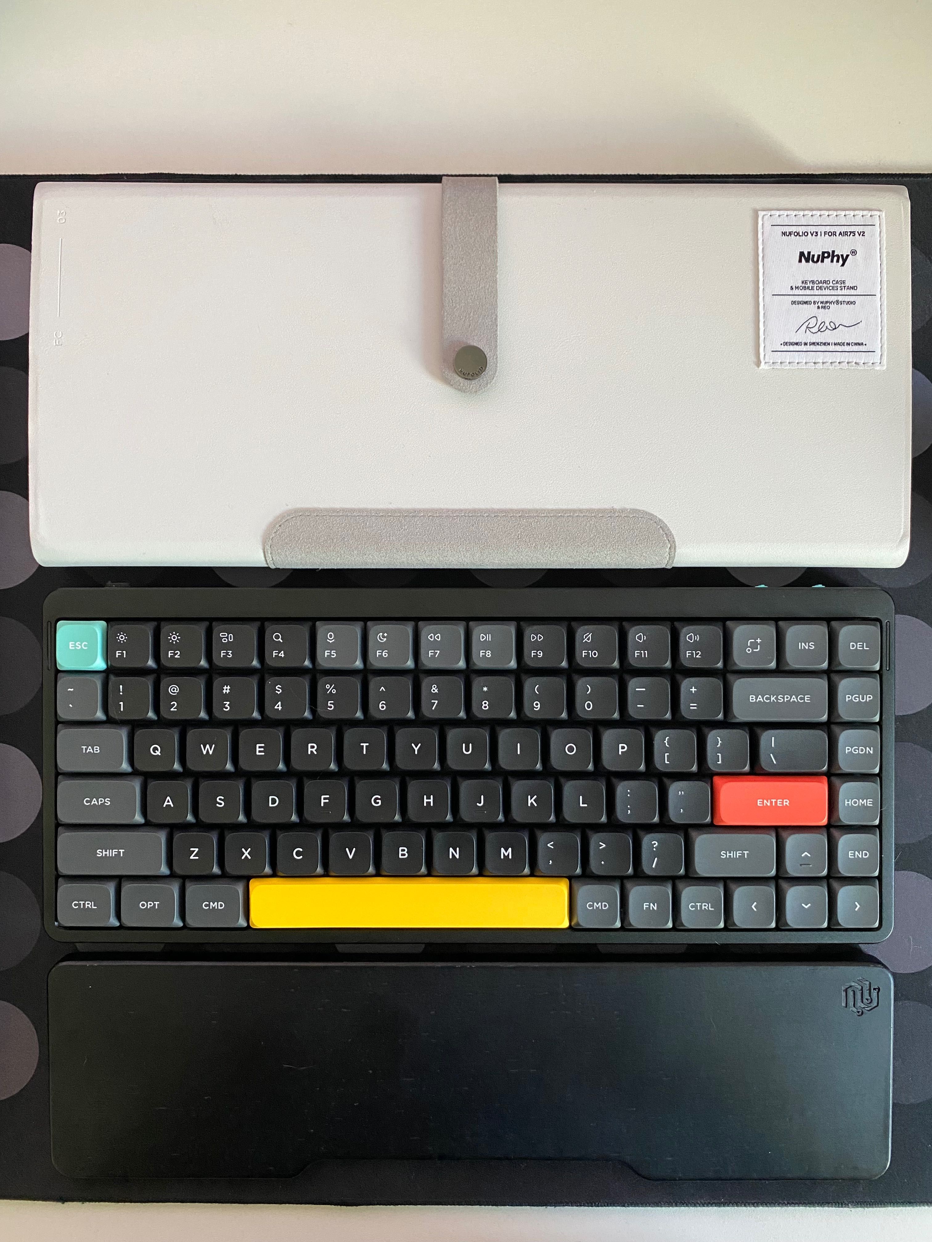 Nuphy Air75 V2 + NuFolio V3 + Mono Wrist Rest