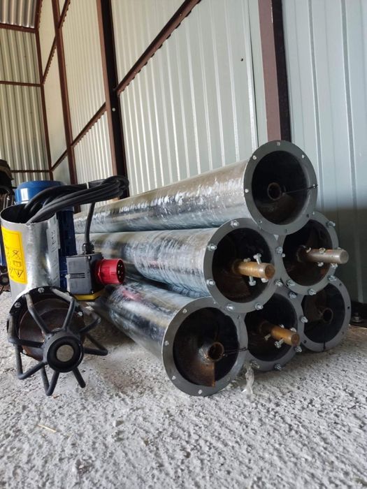 ocynkowana rura 2m do zmijki do zboża - podanijk zboża kukurydzy