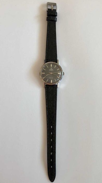 Omega de Ville, automatic, z piękną czarną tarczą, SUPER