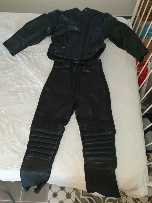 Fato Motard Vintage em pele