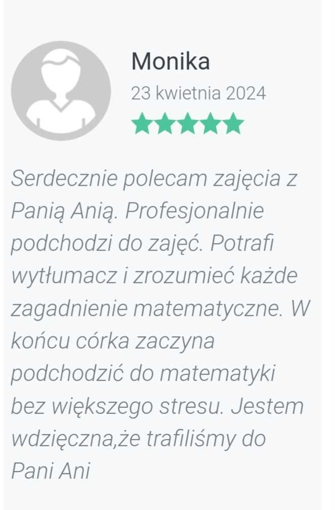 Korepetycje z matematyki. Profesjonalnie ! Egzamin 8-klasisty!