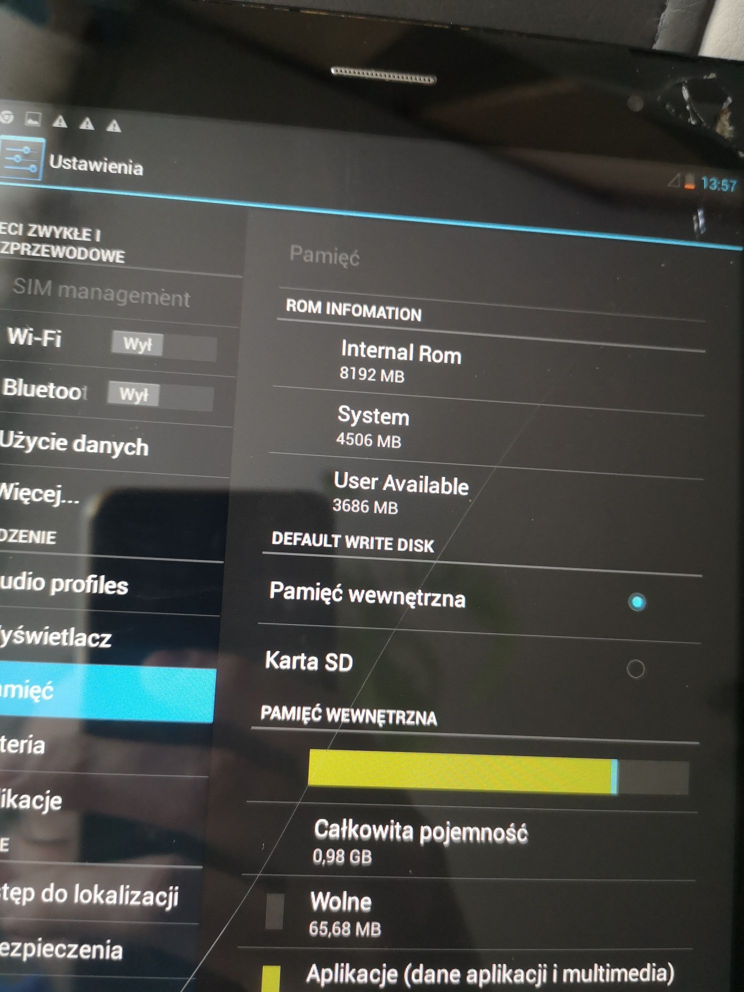 Dwa tablety Goclever Aries 785 i tracer ovo włączają się