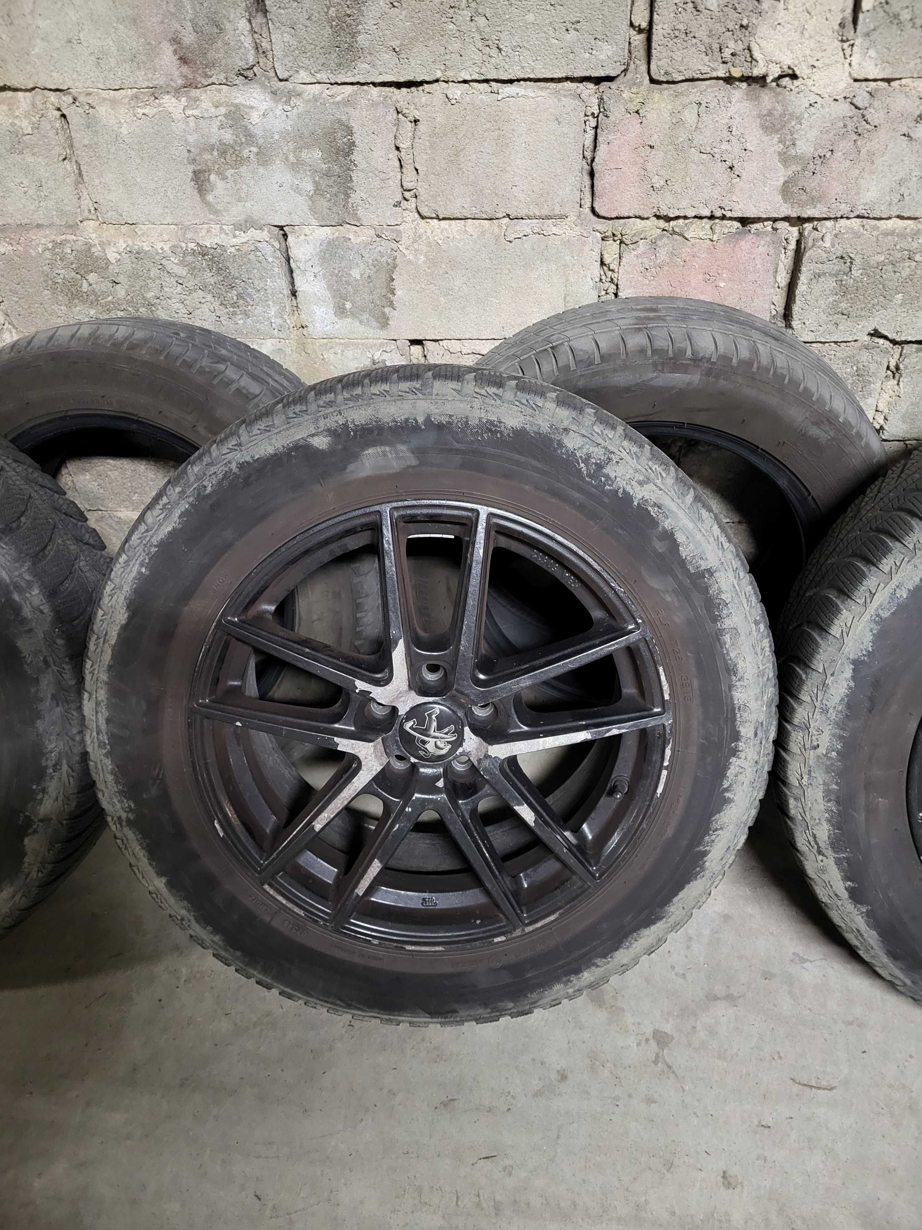 Felgi Aluminiowe PEUGEOT  17 Cali + opony Zimowe Bridgestone Blizzak