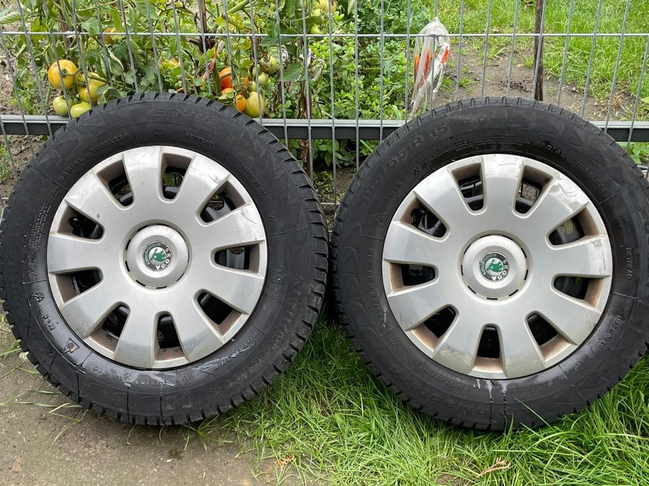 Koła felgi z oponami r15 golf octavia 5x100 195/65/15 zimowe opony