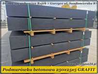 Betonowa podmurówka pod panel 250x25x5 GRAFIT