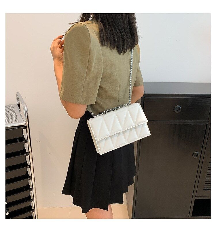 Жіноча сумка Valentino, біла сумка через плече, чорна сумка на плече